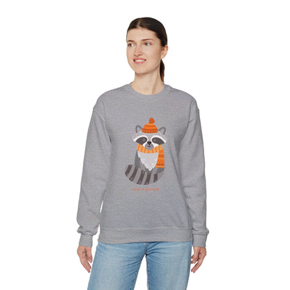 Sweater Weather Raccoon Unisex Heavy Blend™ Crewneck Sweatshirt