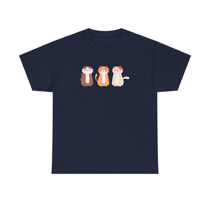 Three Kitties Unisex Heavy Cotton Tee