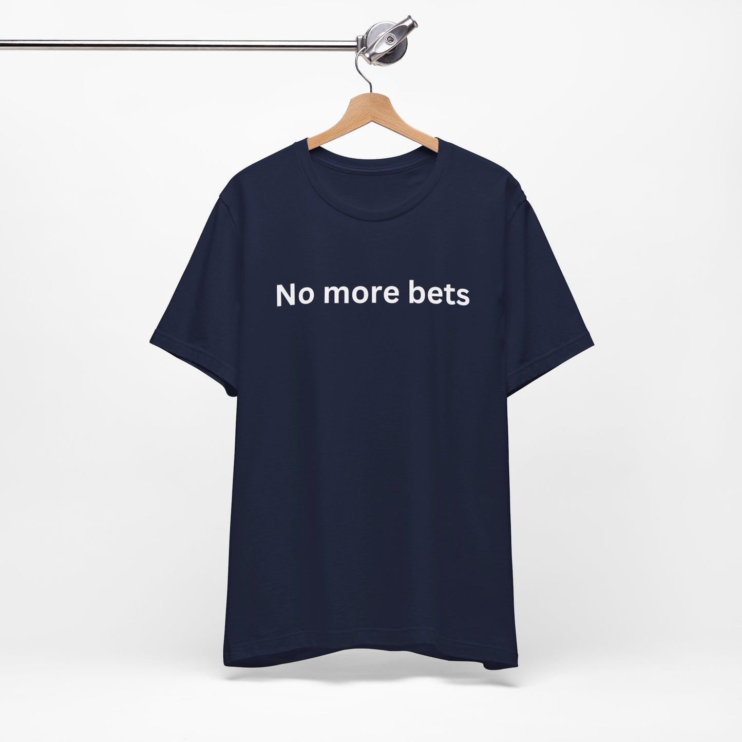 No More Bets  plain text Unisex Tri-Blend Crew Tee