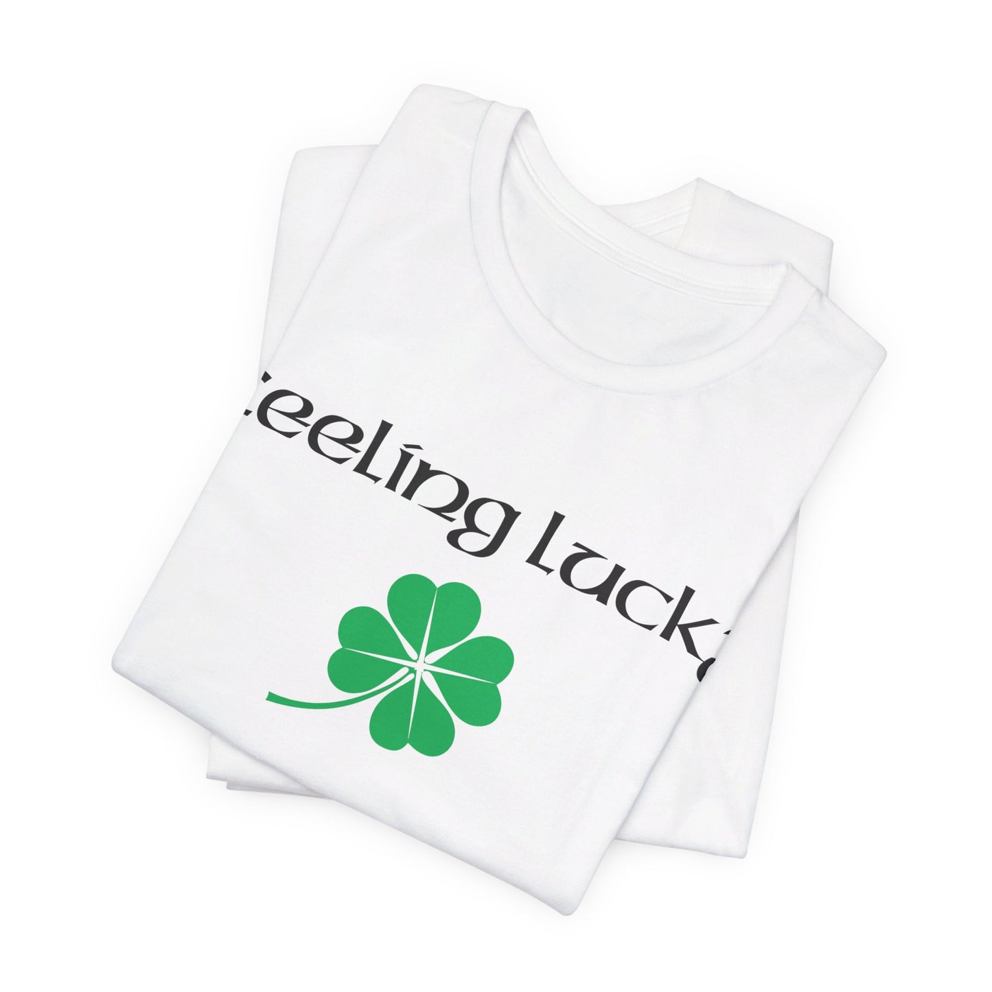 Feeling Lucky Clover  Unisex Tri-Blend Crew Tee