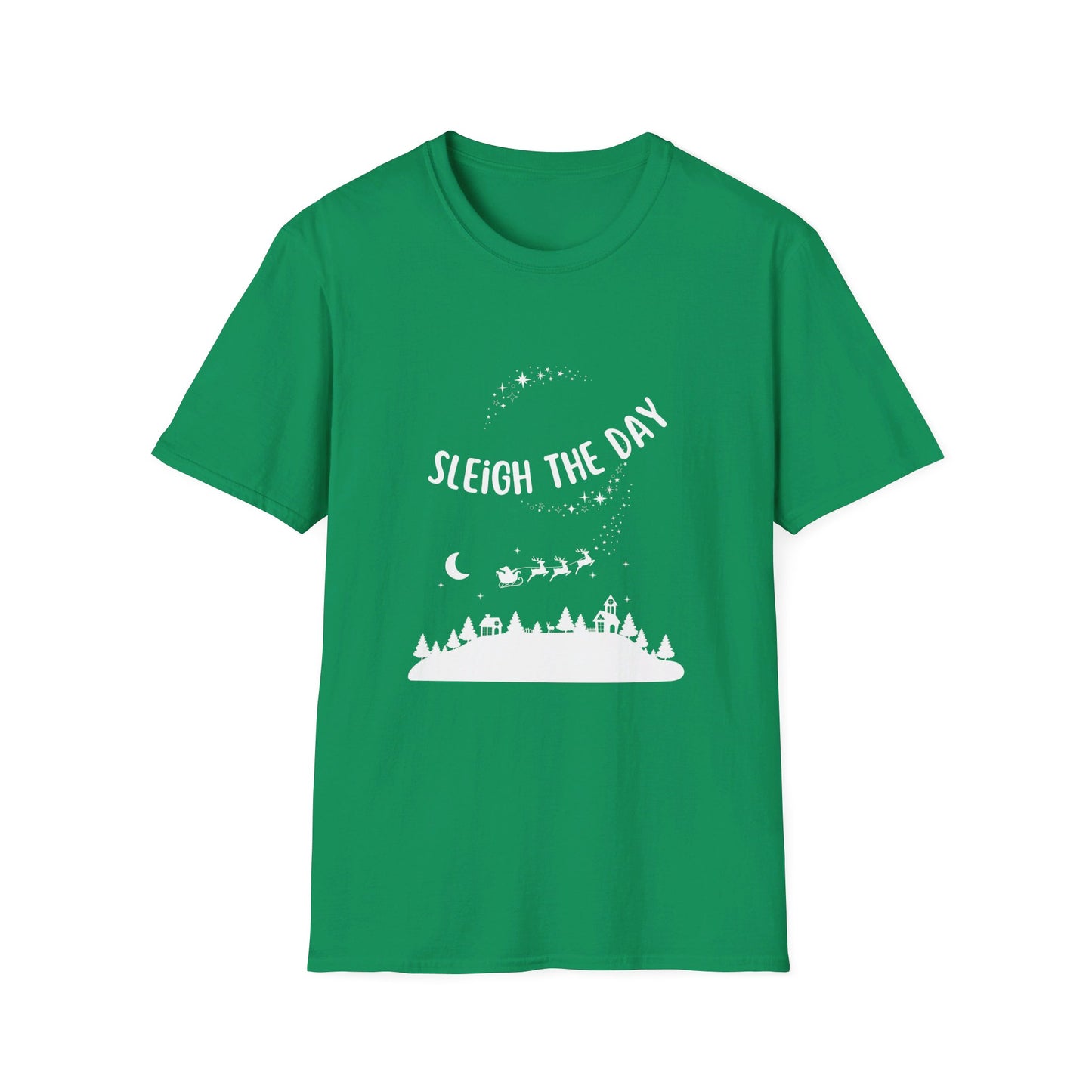 Christmas Sleigh the Day Unisex Softstyle T-Shirt