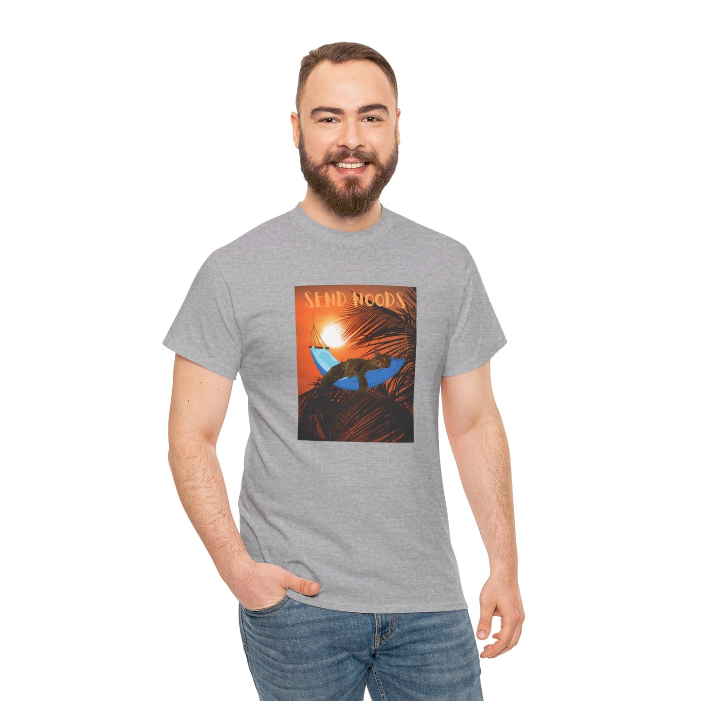 SEND NOODS Tropical Sasco in Hammock Unisex Tri-Blend Crew Tee