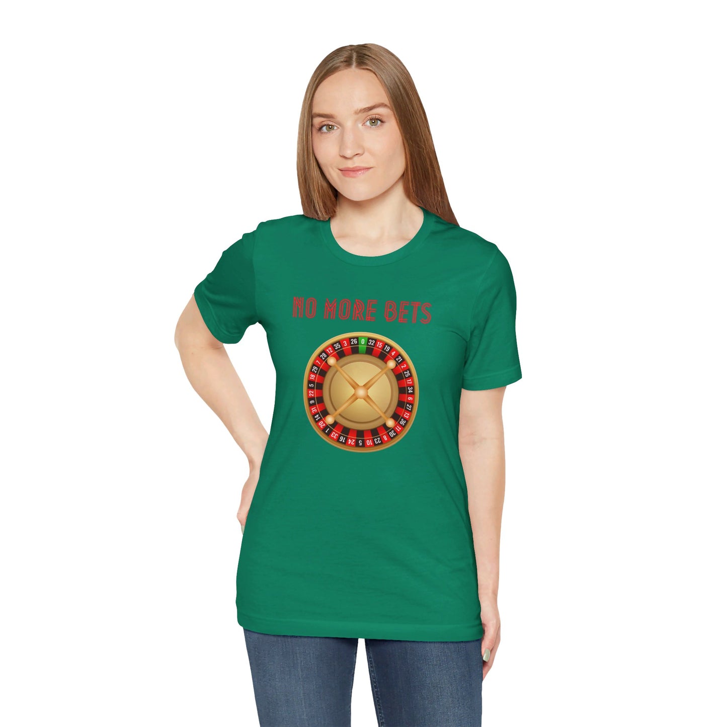 No More Bets Roulette Wheel Unisex Tri-Blend Crew Tee
