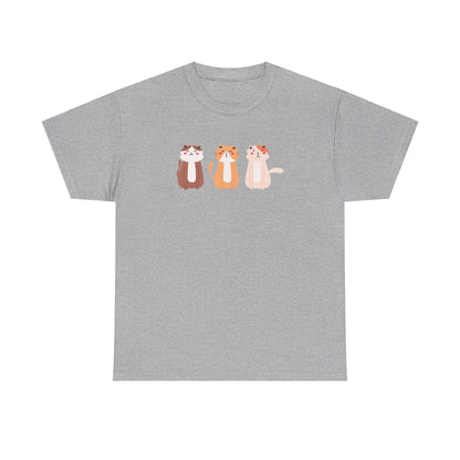 Three Kitties Unisex Heavy Cotton Tee