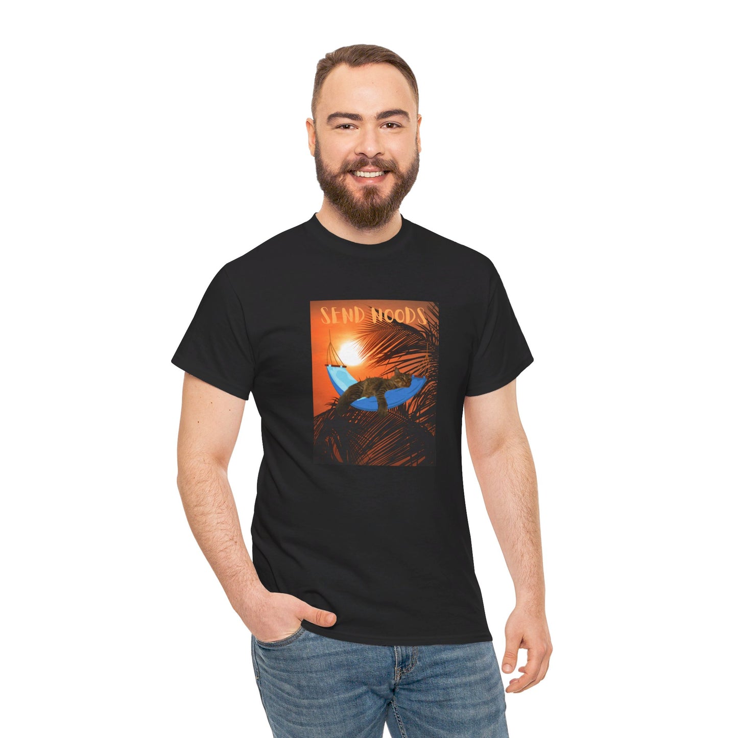SEND NOODS Tropical Sasco in Hammock Unisex Tri-Blend Crew Tee
