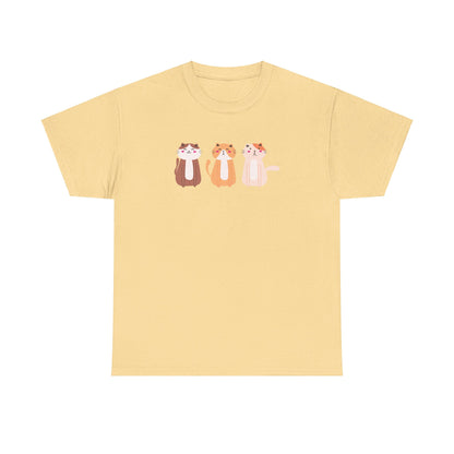 Three Kitties Unisex Heavy Cotton Tee